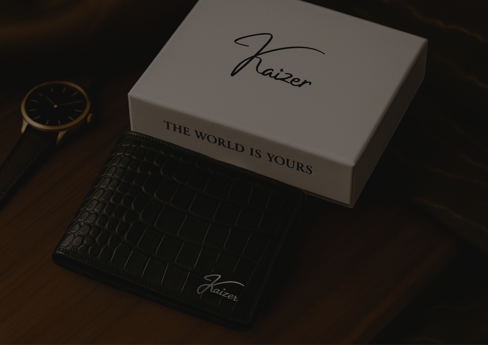 luxury black AirTag wallet crafted from premium leather with RFID protection